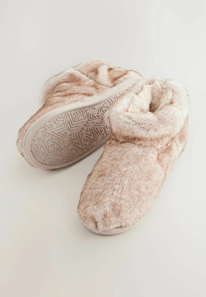 Klassische Offene Woll-Pantoffeln